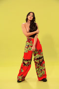 Pantalón estampado rojo mujer Bloomers