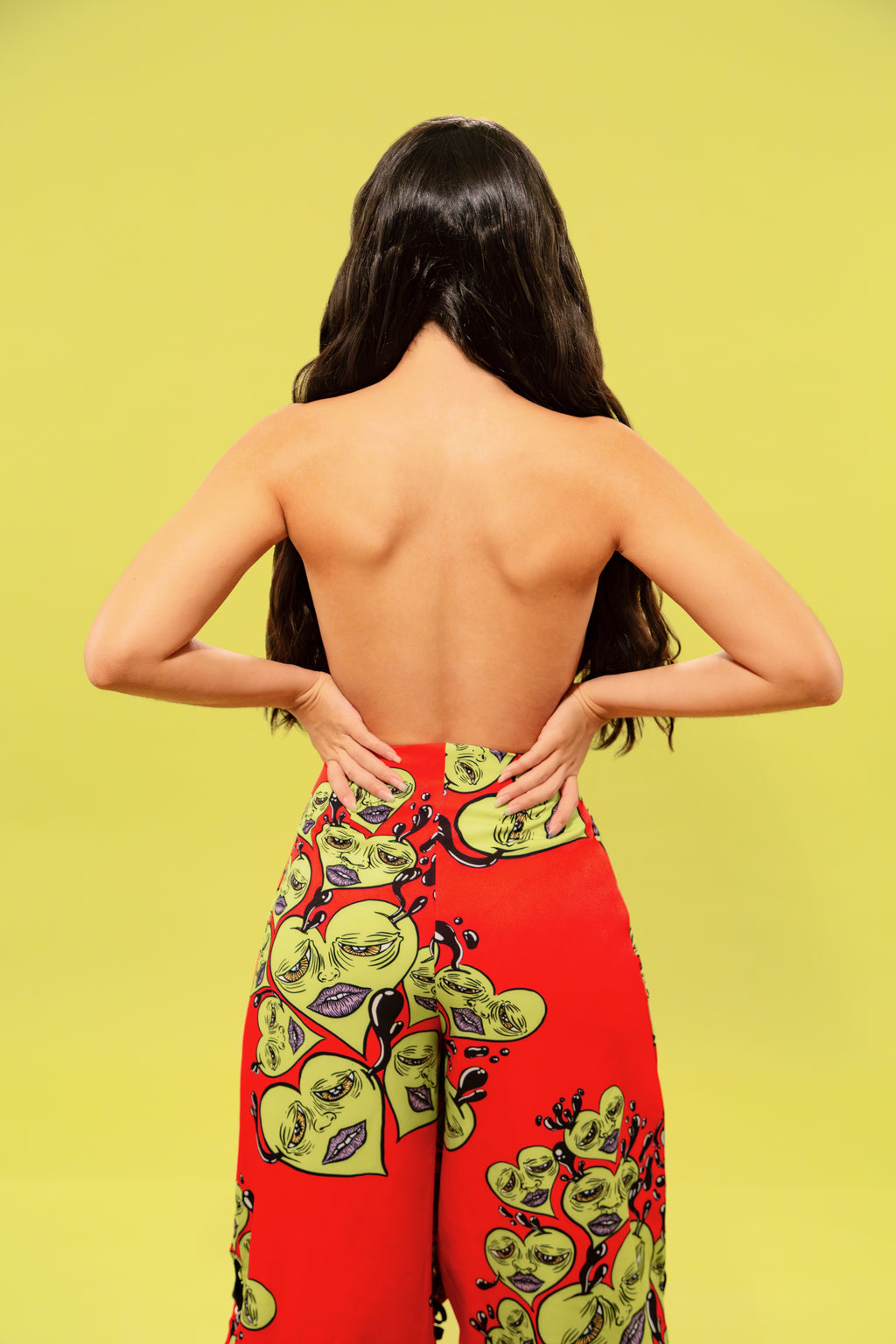 Pantalón ancho estampado diseño colombiano