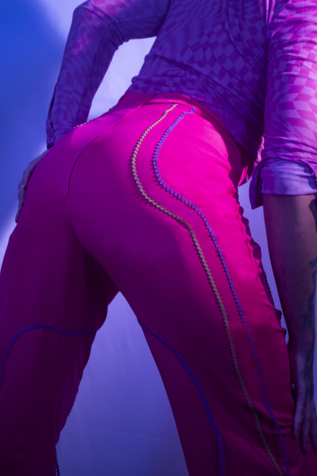 Pantalón unisex fucsia Noche de Viena Galactic Dust Bloomers